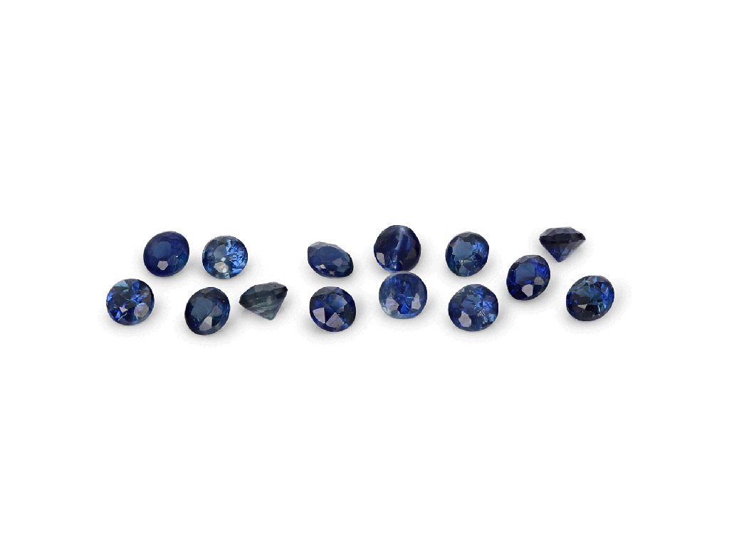 Australian Sapphire 1.00mm Round Mid Blue