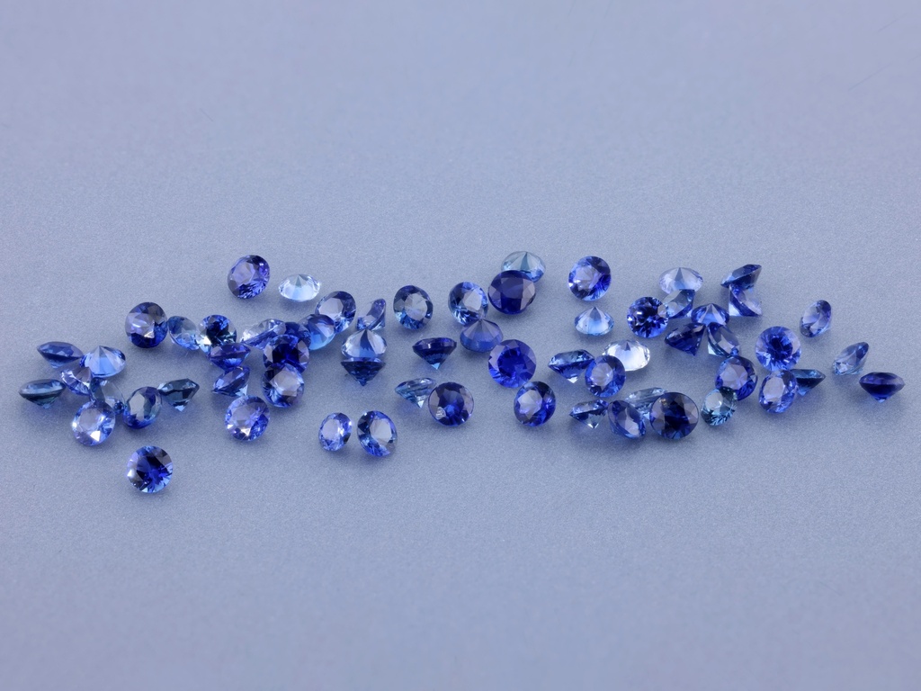 Ceylon Sapphire 1.50mm Round Mid to Dark Blue