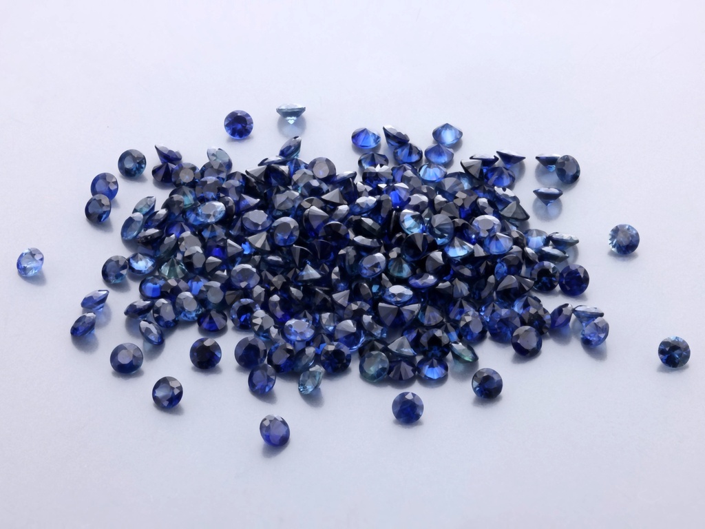 Australian Sapphire 1.75mm Round Dark Blue