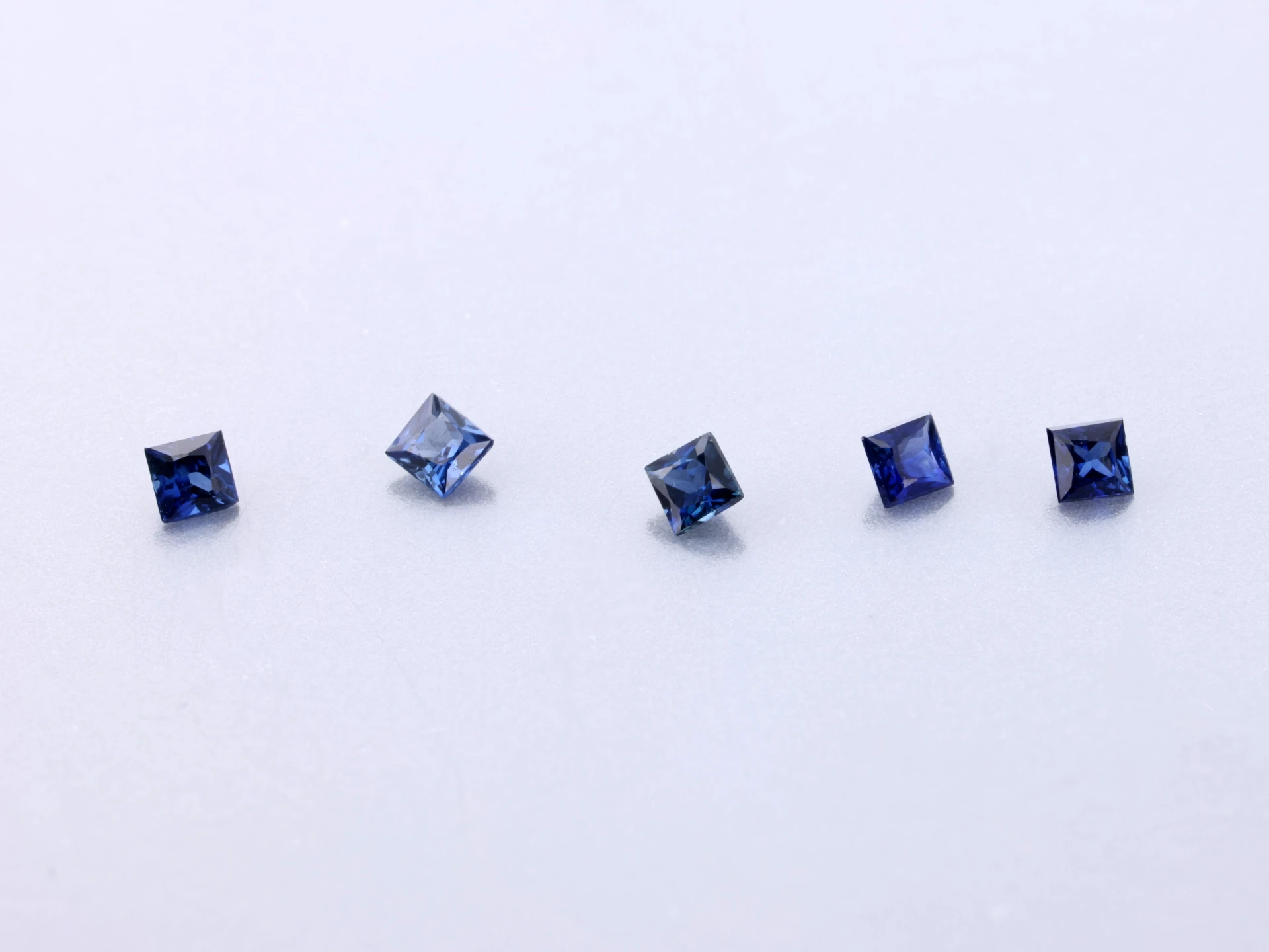 Ceylon Sapphire 1.25mm Princess Cut Dark Blue