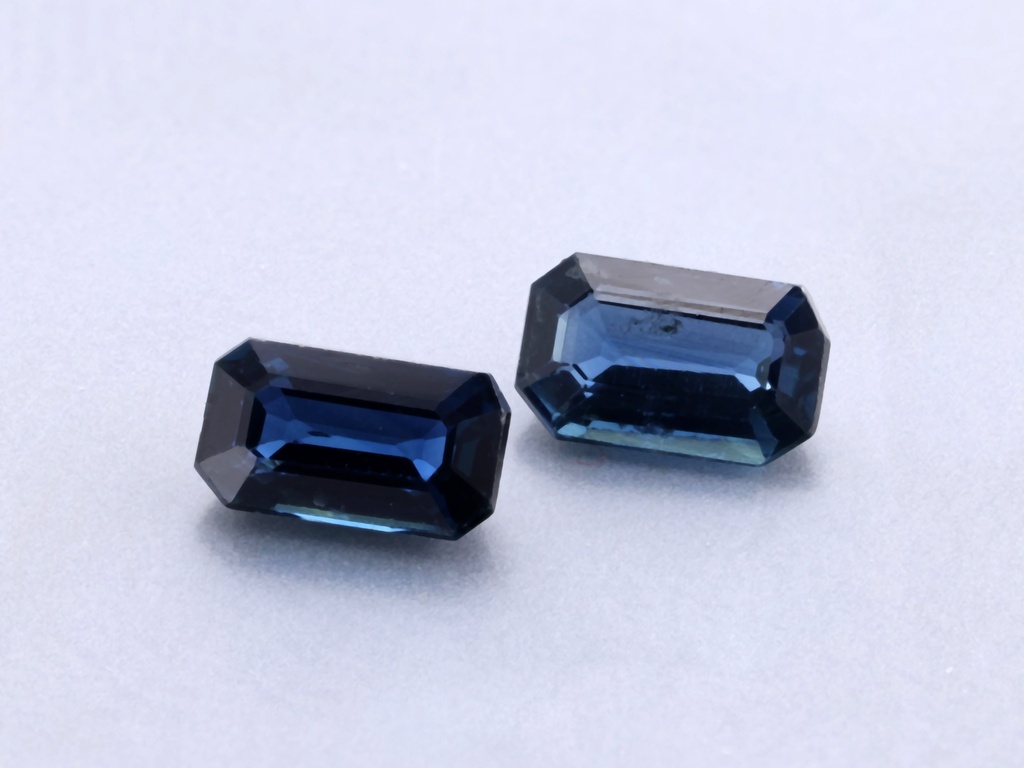 Australian Sapphire 5x3mm +/- Emerald Cut Mid Blue