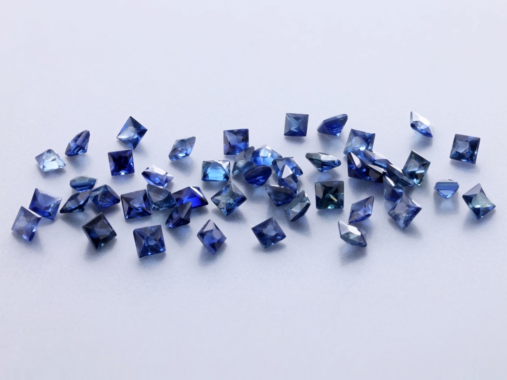 Australian Sapphire 1.50mm Princess Cut Dark Blue