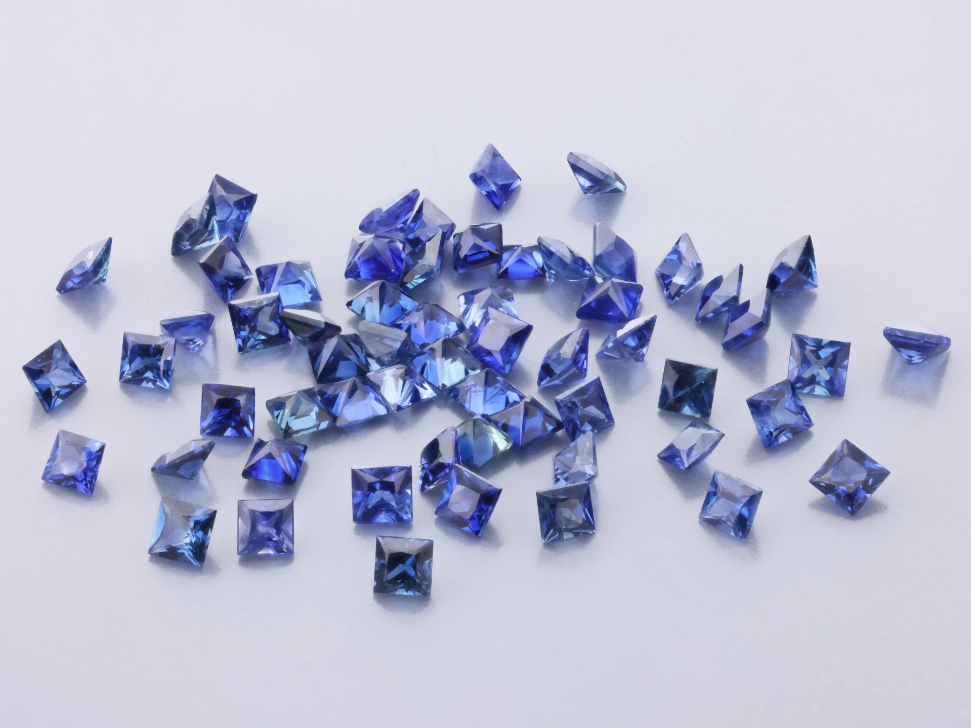 Ceylon Sapphire 1.75mm Princess Cut Dark Blue