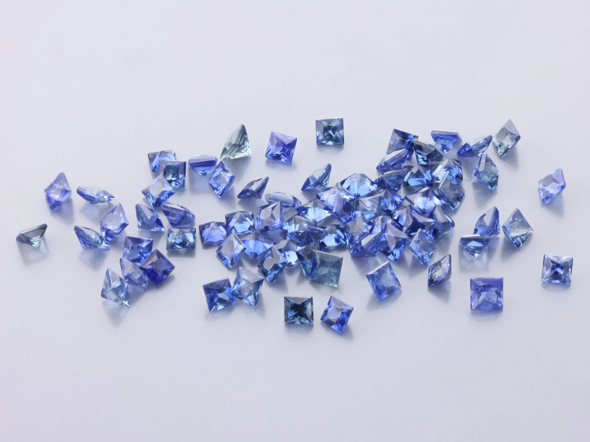 Ceylon Sapphire 1.75mm Princess Cut Mid Blue