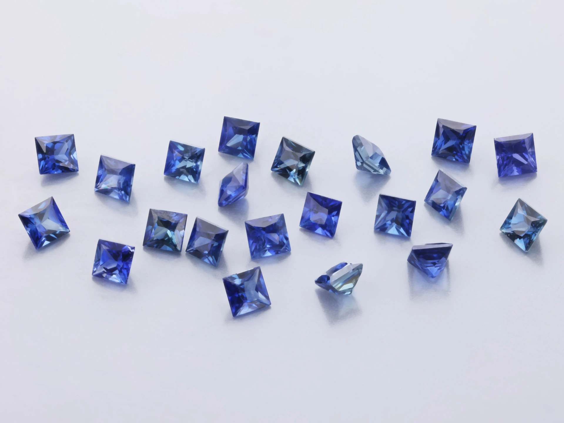 Ceylon Sapphire 2.25mm Princess Cut Dark Blue