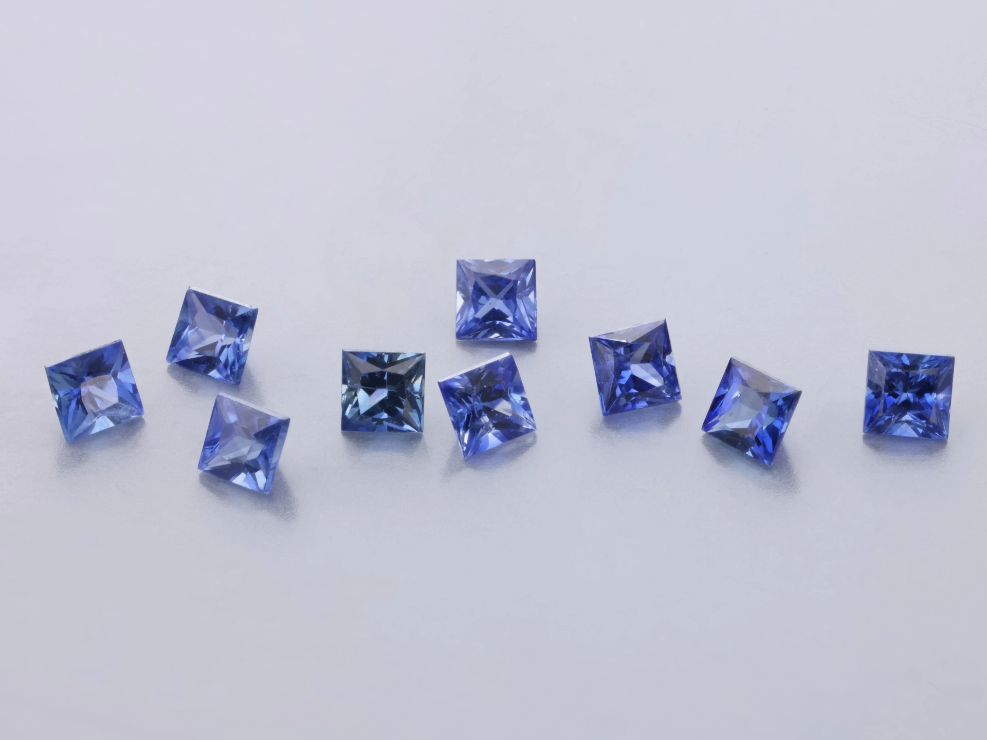 Ceylon Sapphire 2.25mm Princess Cut Mid Blue