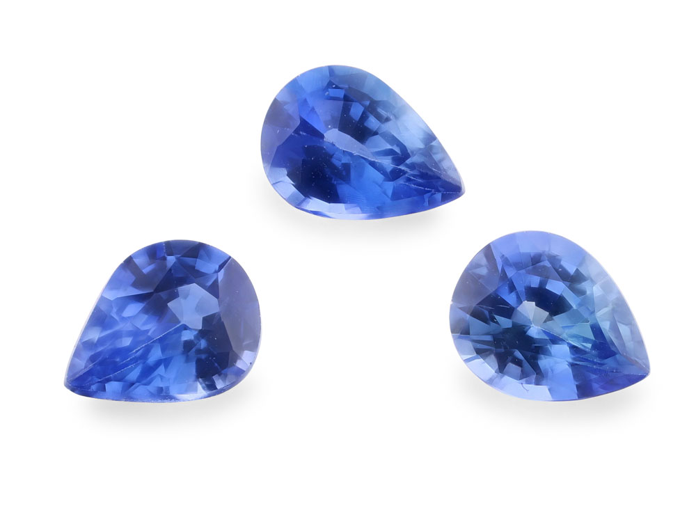 Ceylon Sapphire 6x5mm Pear Shape Mid Blue