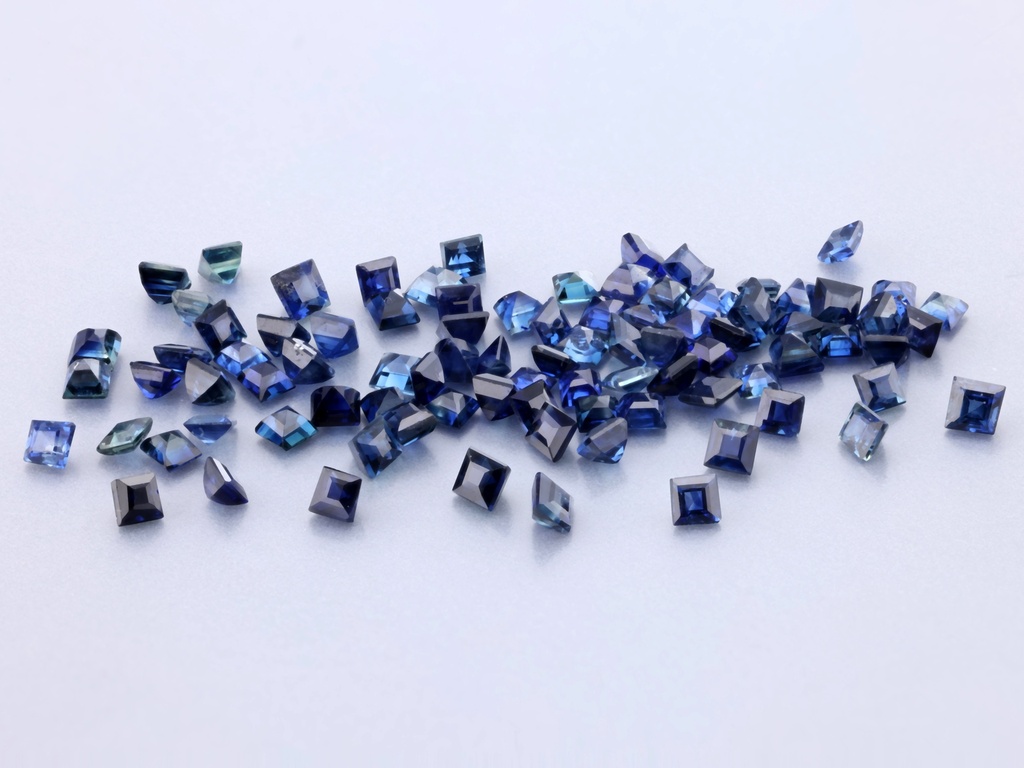 Australian Sapphire 1.50mm Carre Cut Dark Blue