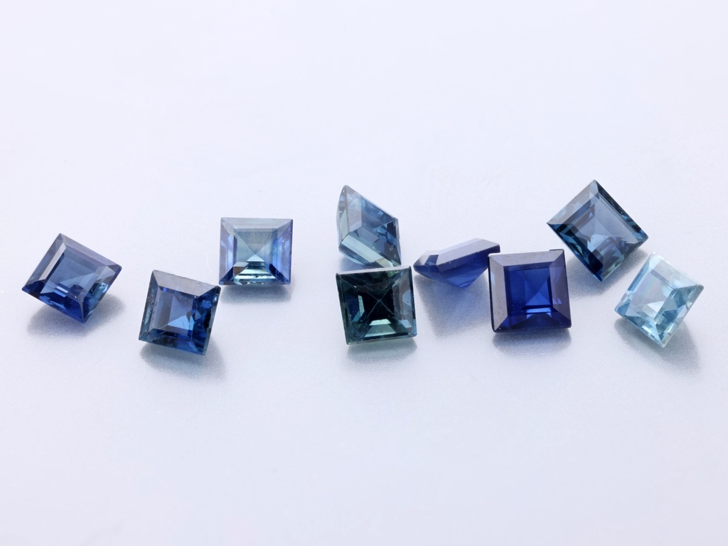 Australian Sapphire +/-3.00mm Carre Cut Mid Blue