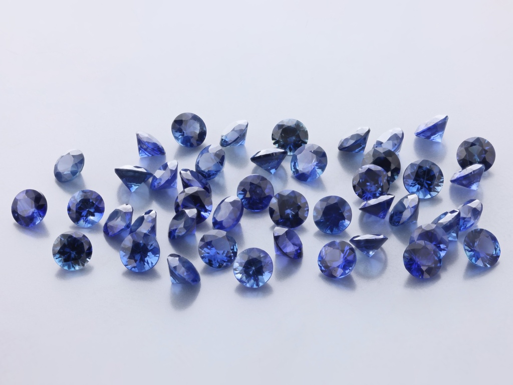 Ceylon Sapphire 3.00mm Round Dark Blue