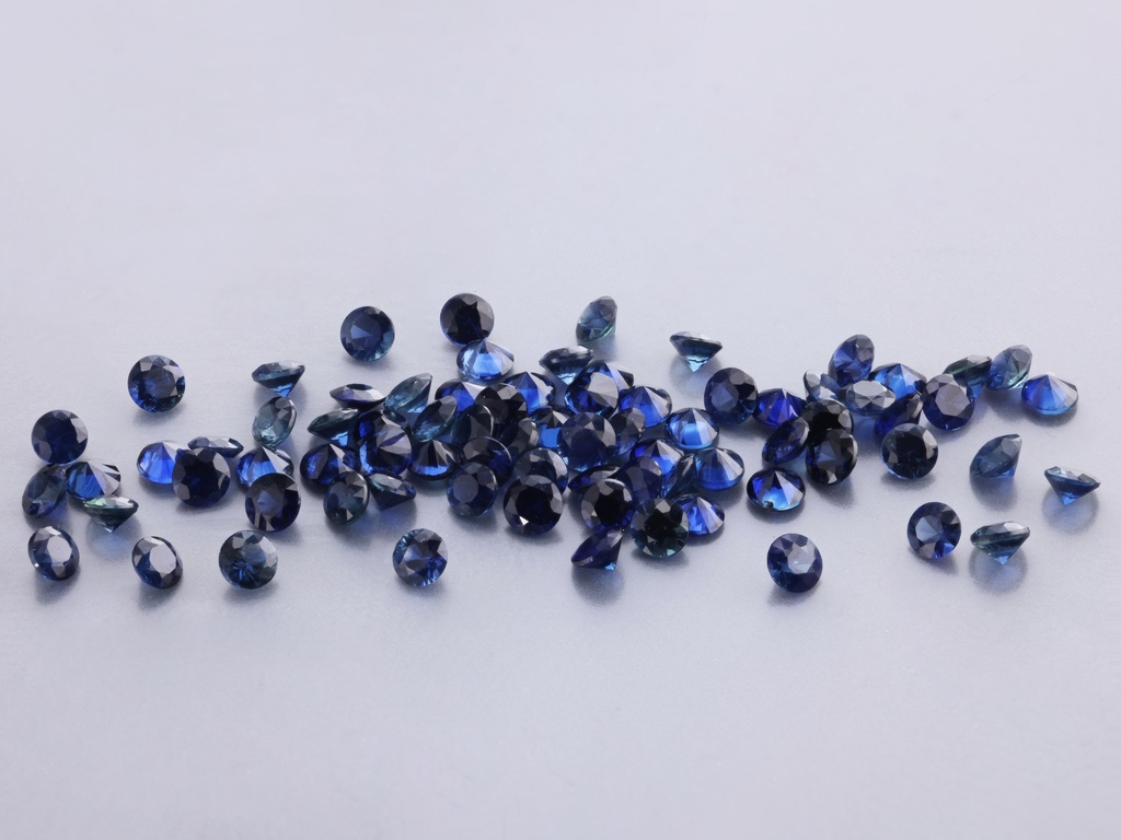 Australian Sapphire 2.00mm Round Dark Blue