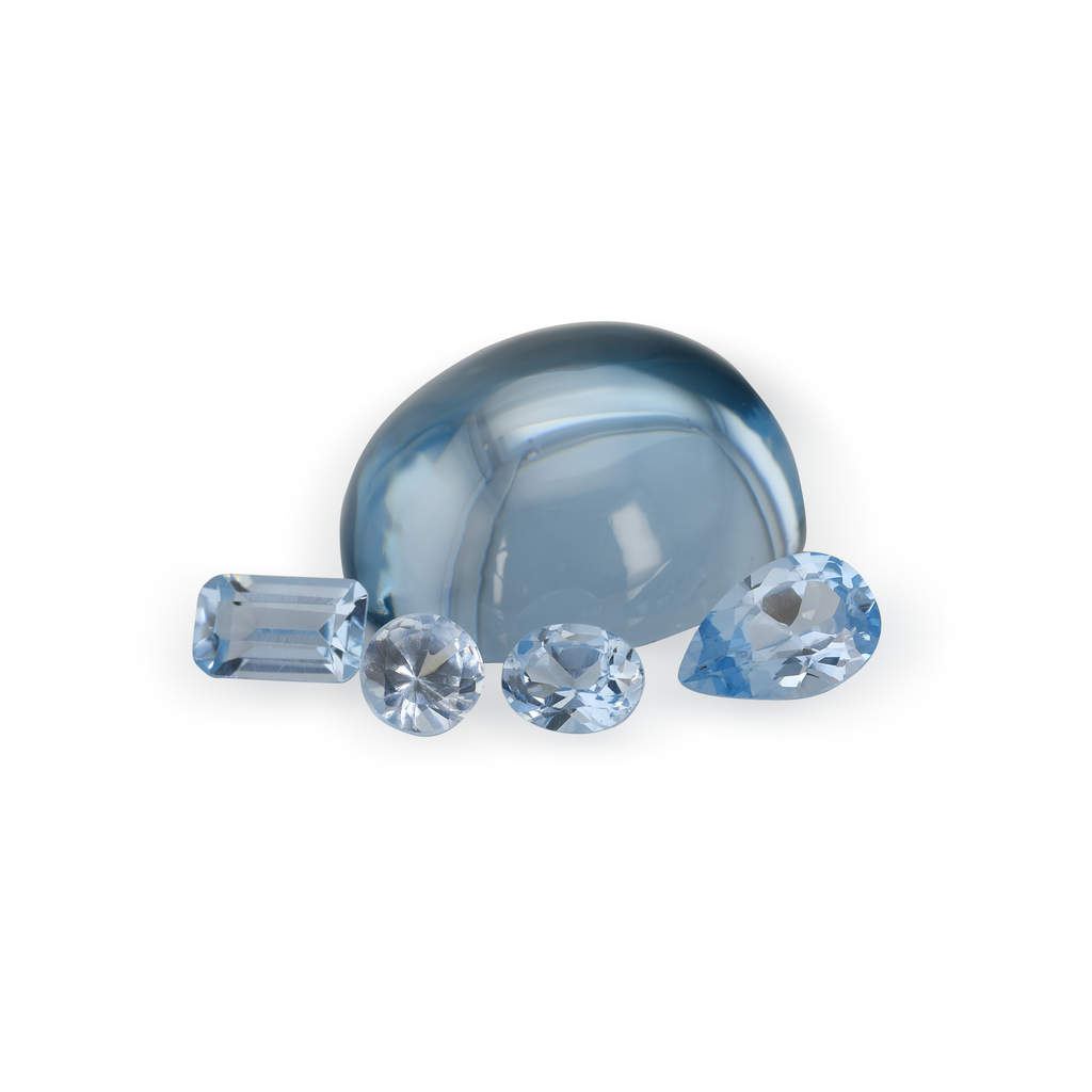 Synthetic/Lab Grown Spinel 4.00mm Square Emerald Cut Light Blue
