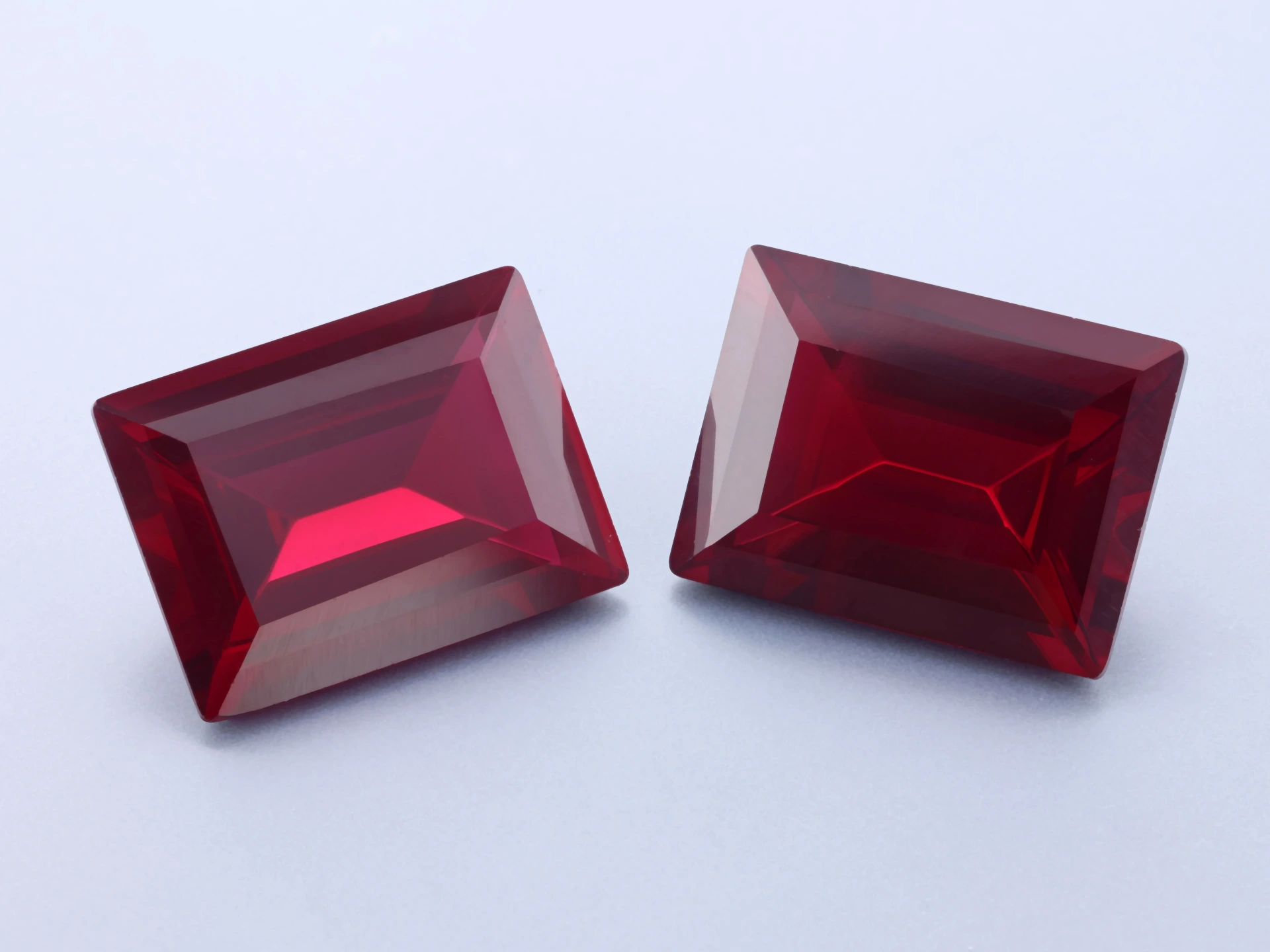 [RSDB-1612] Synthetic/Lab Grown Ruby 16x12mm Baguette Dark Red