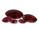 Synthetic/Lab Grown Ruby 12x6mm Marquise Dark Red