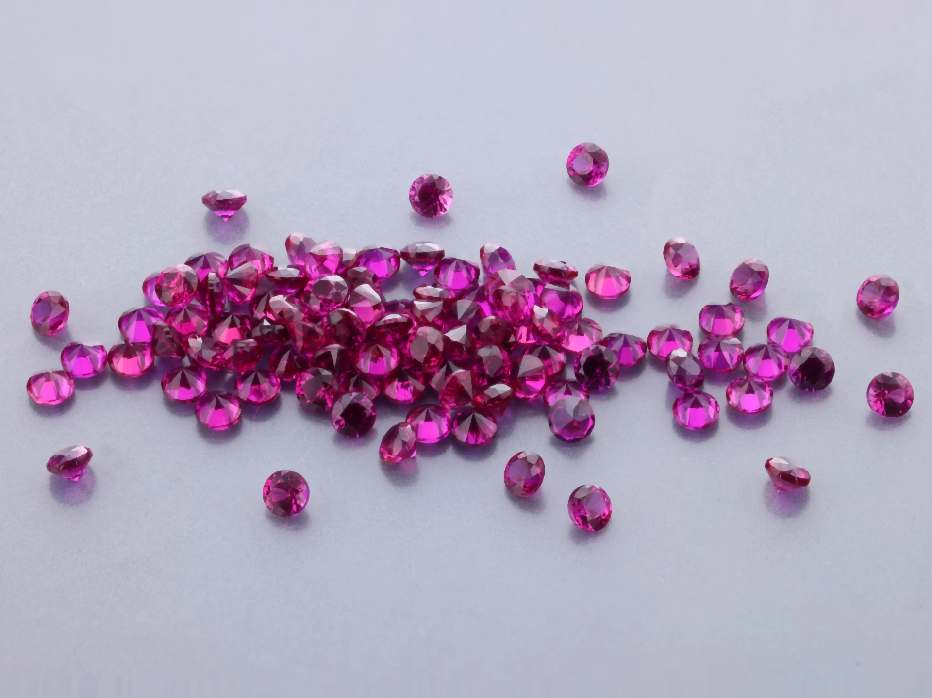 [YRRB0125D] Synthetic/Lab Grown Ruby 1.25mm Round Dark Red