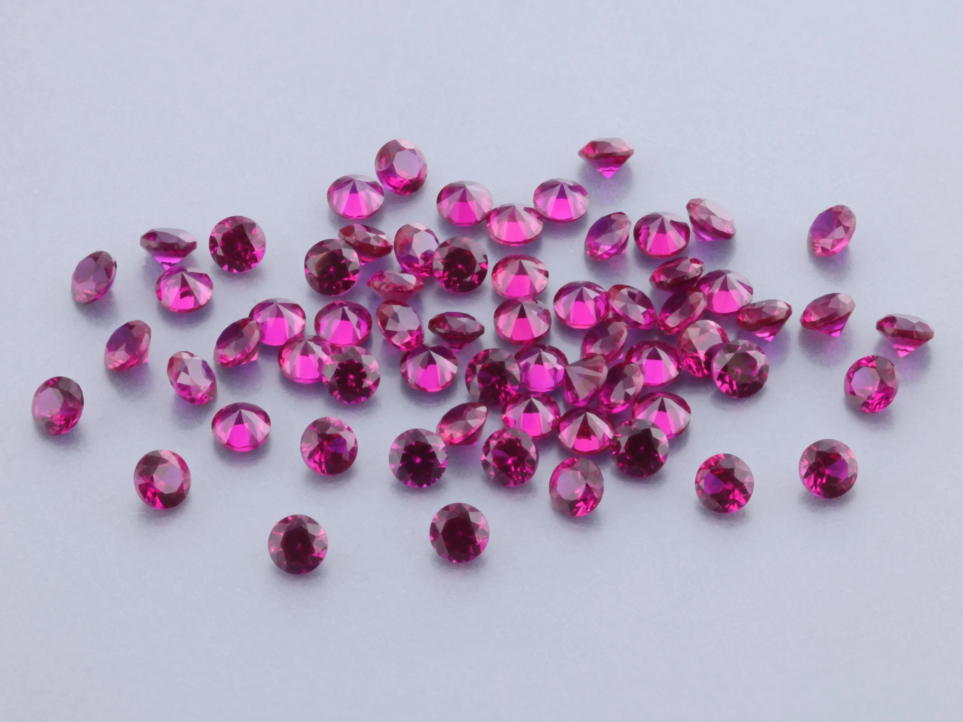 [YRRB0175D] Synthetic/Lab Grown Ruby 1.75mm Round Dark Red
