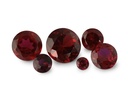 Synthetic/Lab Grown Ruby 7.50mm Round Dark Red