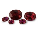 Synthetic/Lab Grown Ruby 11x9mm Oval Dark Red
