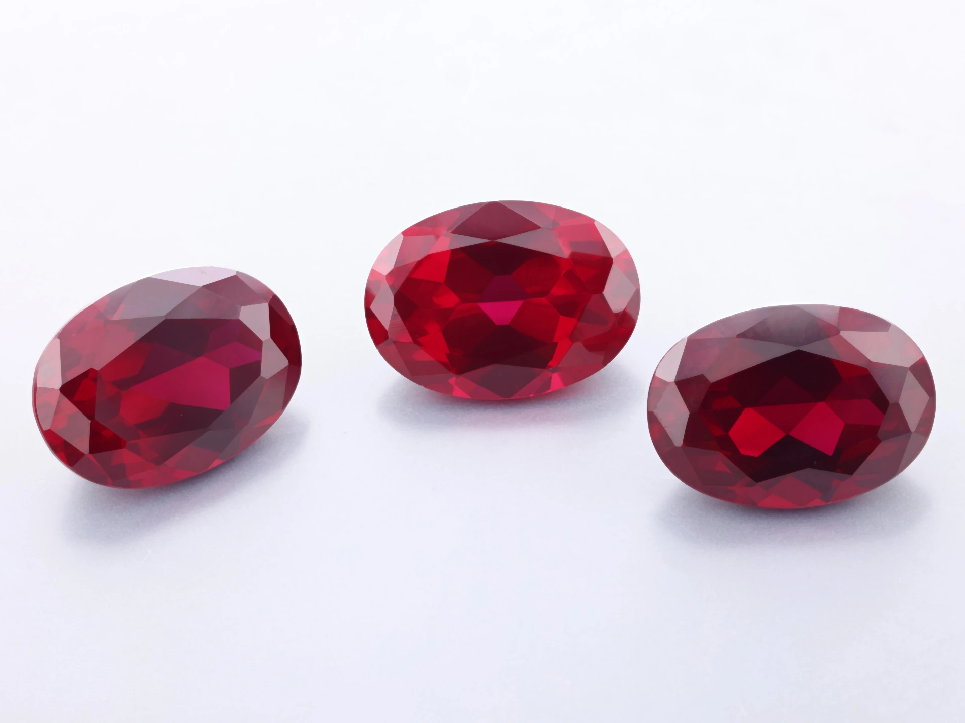 [YRVB1410D] Synthetic/Lab Grown Ruby 14x10mm Oval Dark Red
