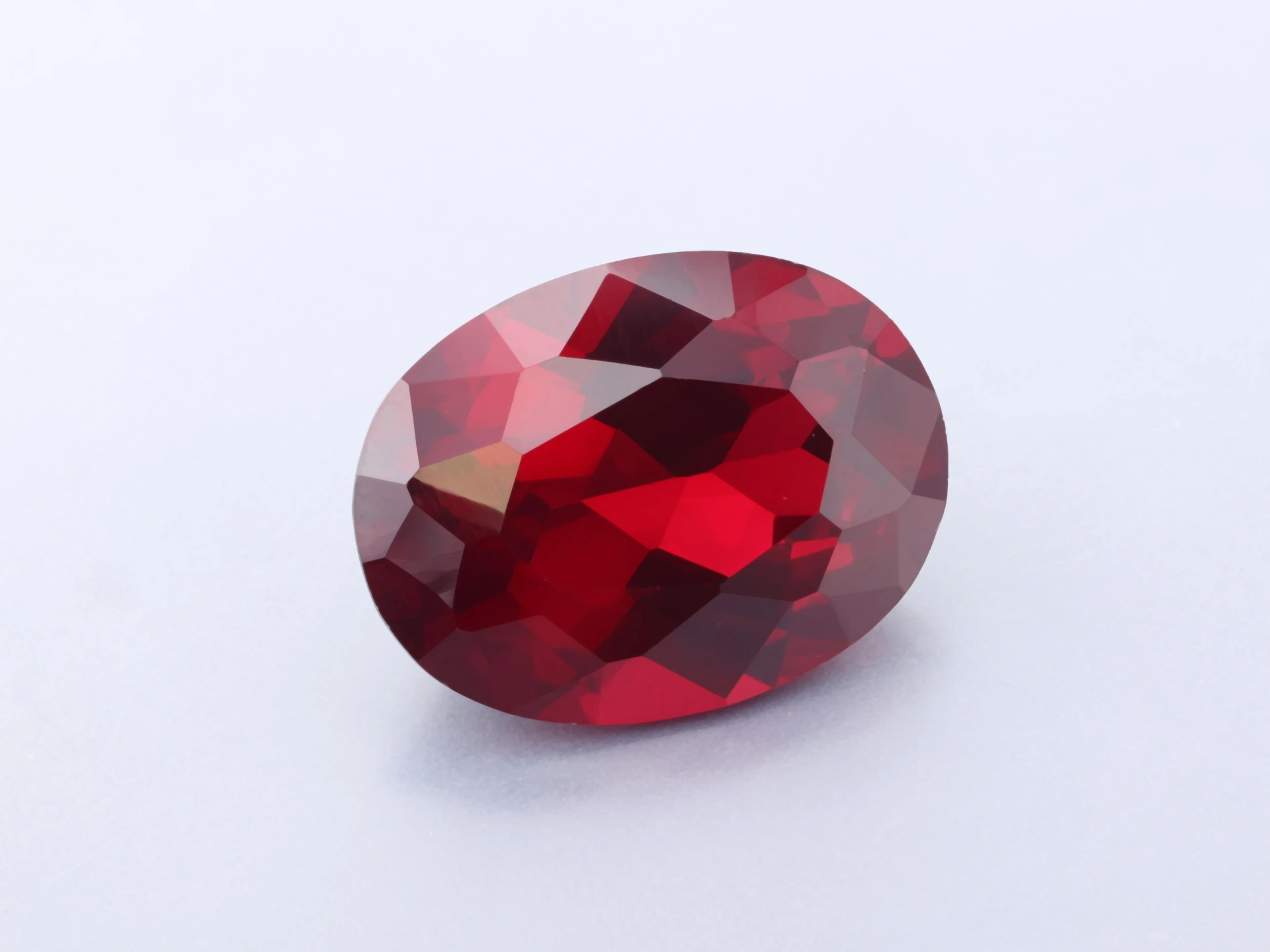 [YRVB1612D] Synthetic/Lab Grown Ruby 16x12mm Oval Dark Red