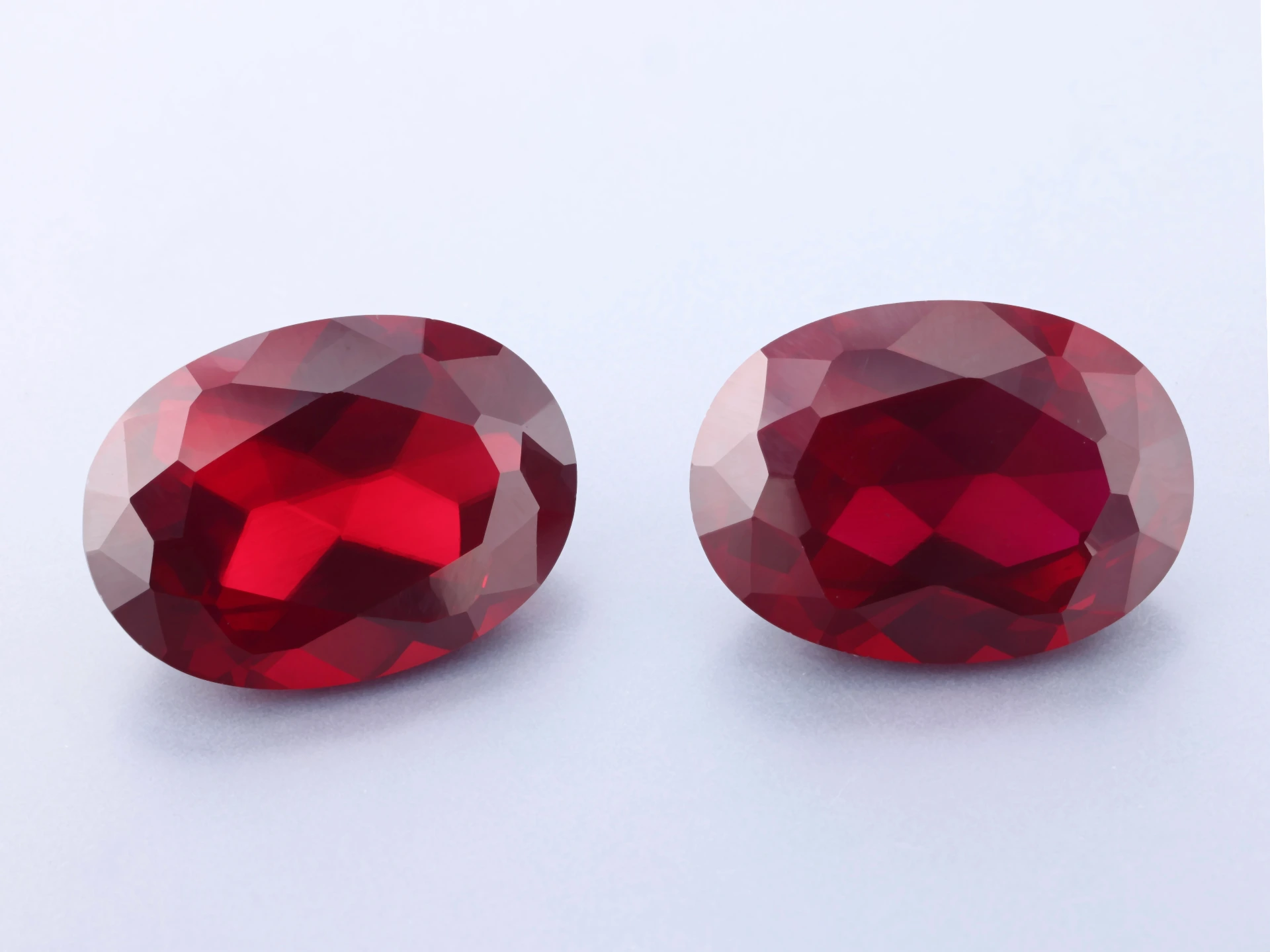 [YRVB1813D] Synthetic/Lab Grown Ruby 18x13mm Oval Dark Red