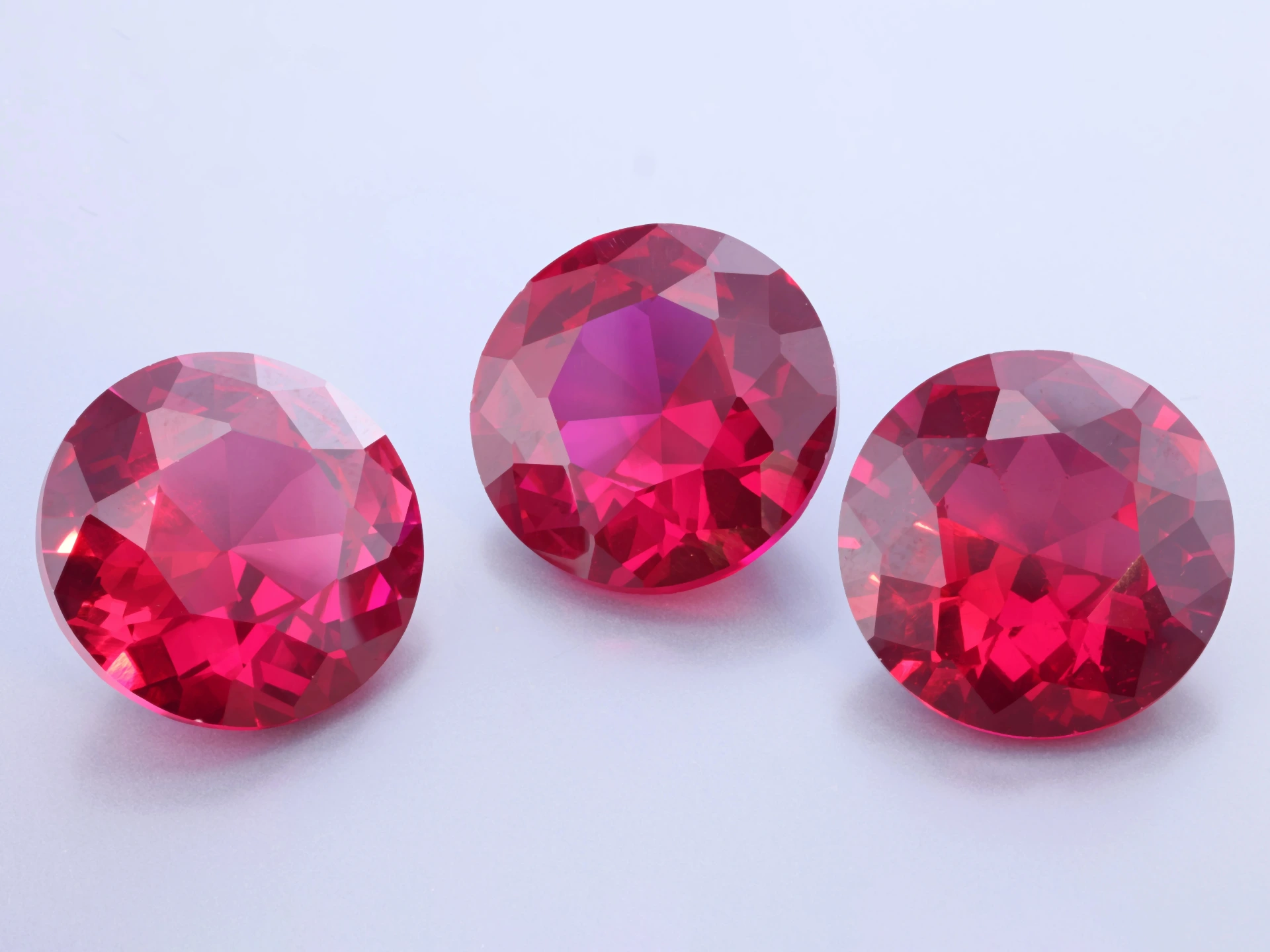 [YRRB1600B] Synthetic/Lab Grown Ruby 16mm Round Bright Red