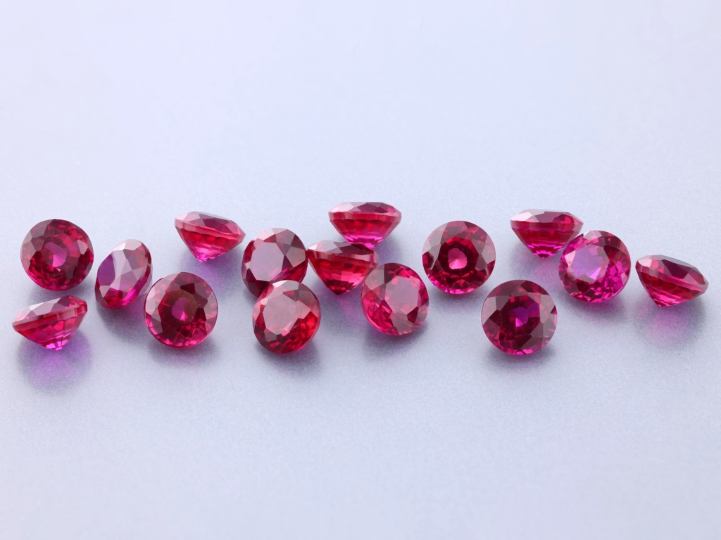 [YRRB0350C] Synthetic/Lab Grown Ruby 3.50mm Round