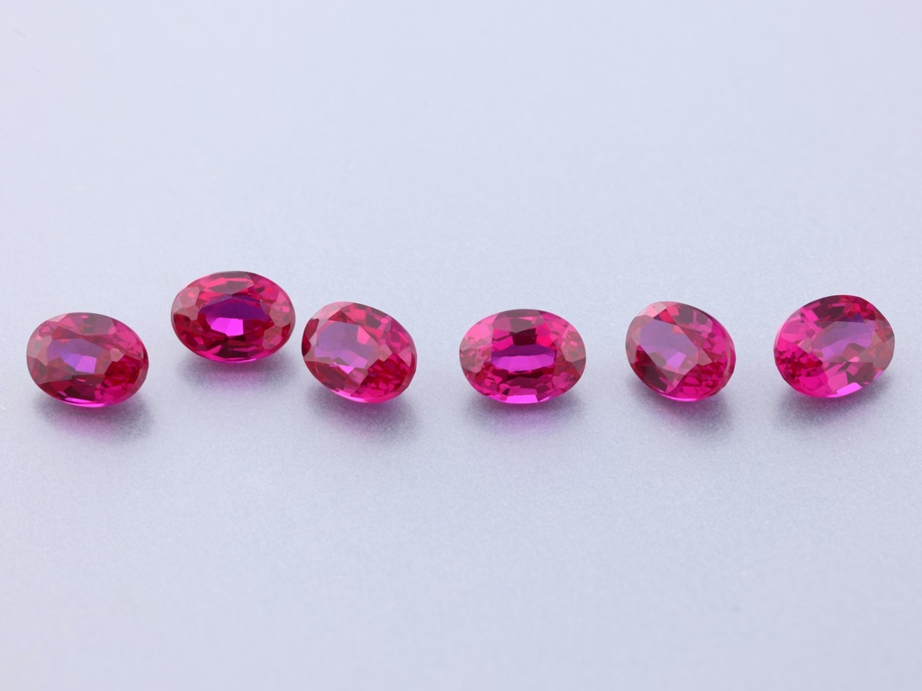 [YRVB0403C] Synthetic/Lab Grown Ruby 4x3mm Oval