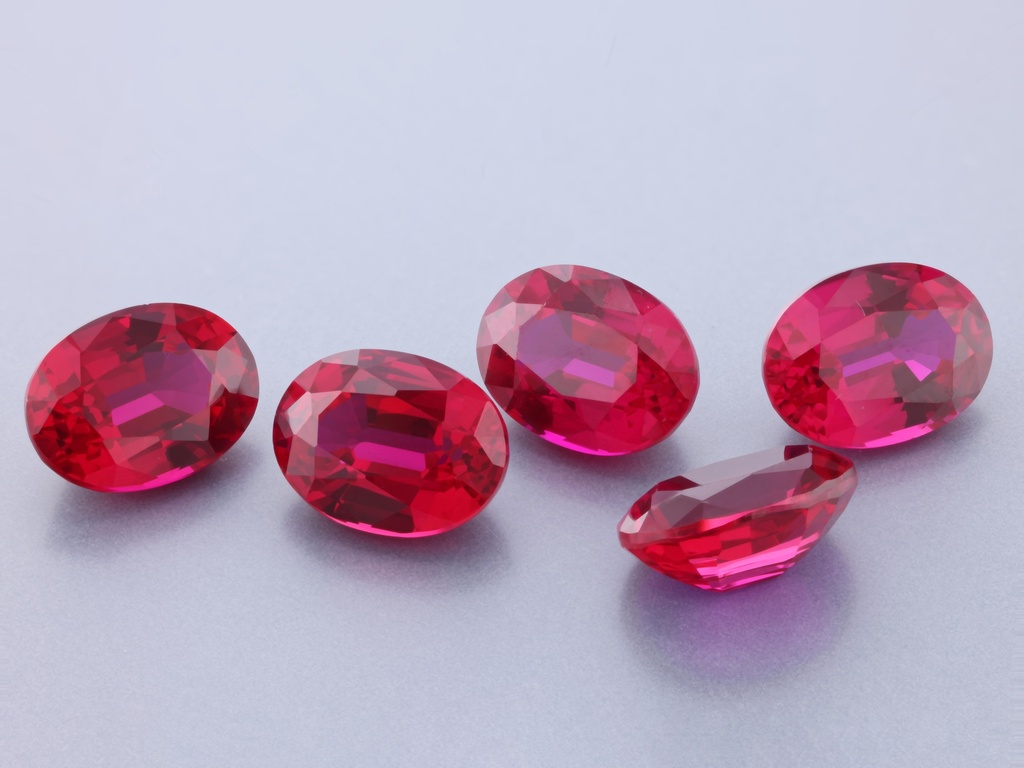 [YRVB0806C] Synthetic/Lab Grown Ruby 8x6mm Oval