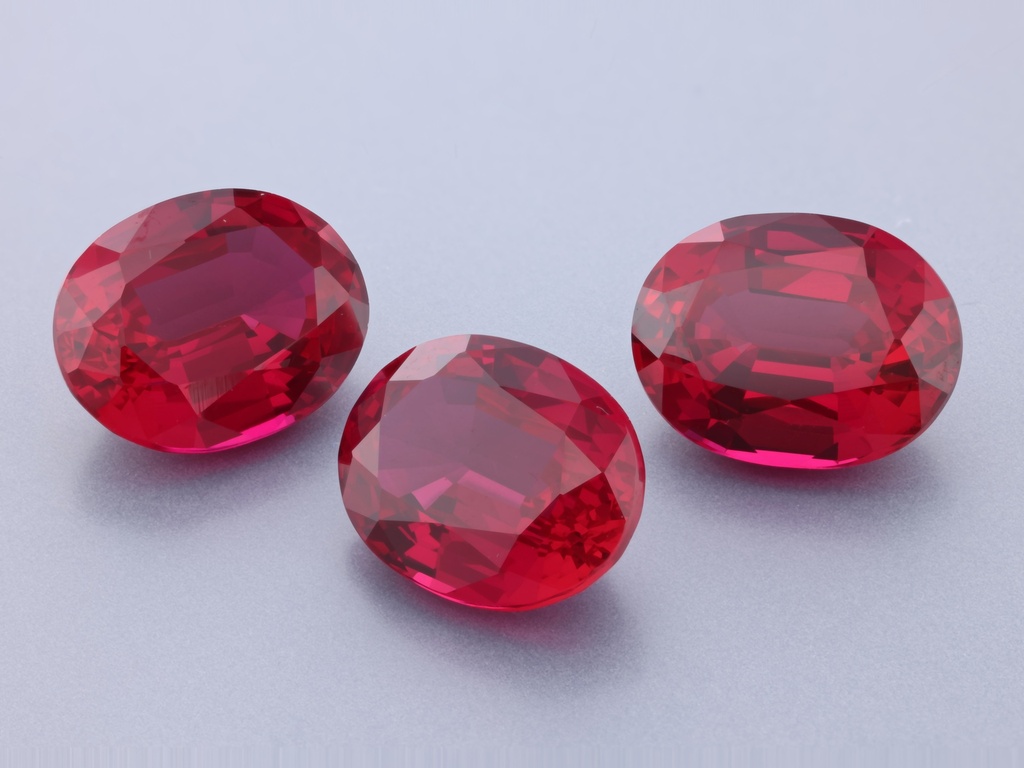 [YRVB1008C] Synthetic/Lab Grown Ruby 10x8mm Oval