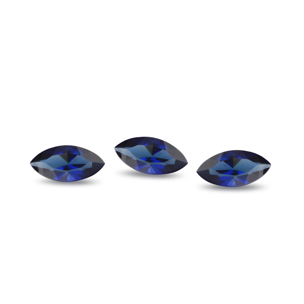 [YDMB0603] Synthetic/Lab Grown Sapphire 6x3mm Marquise Blue