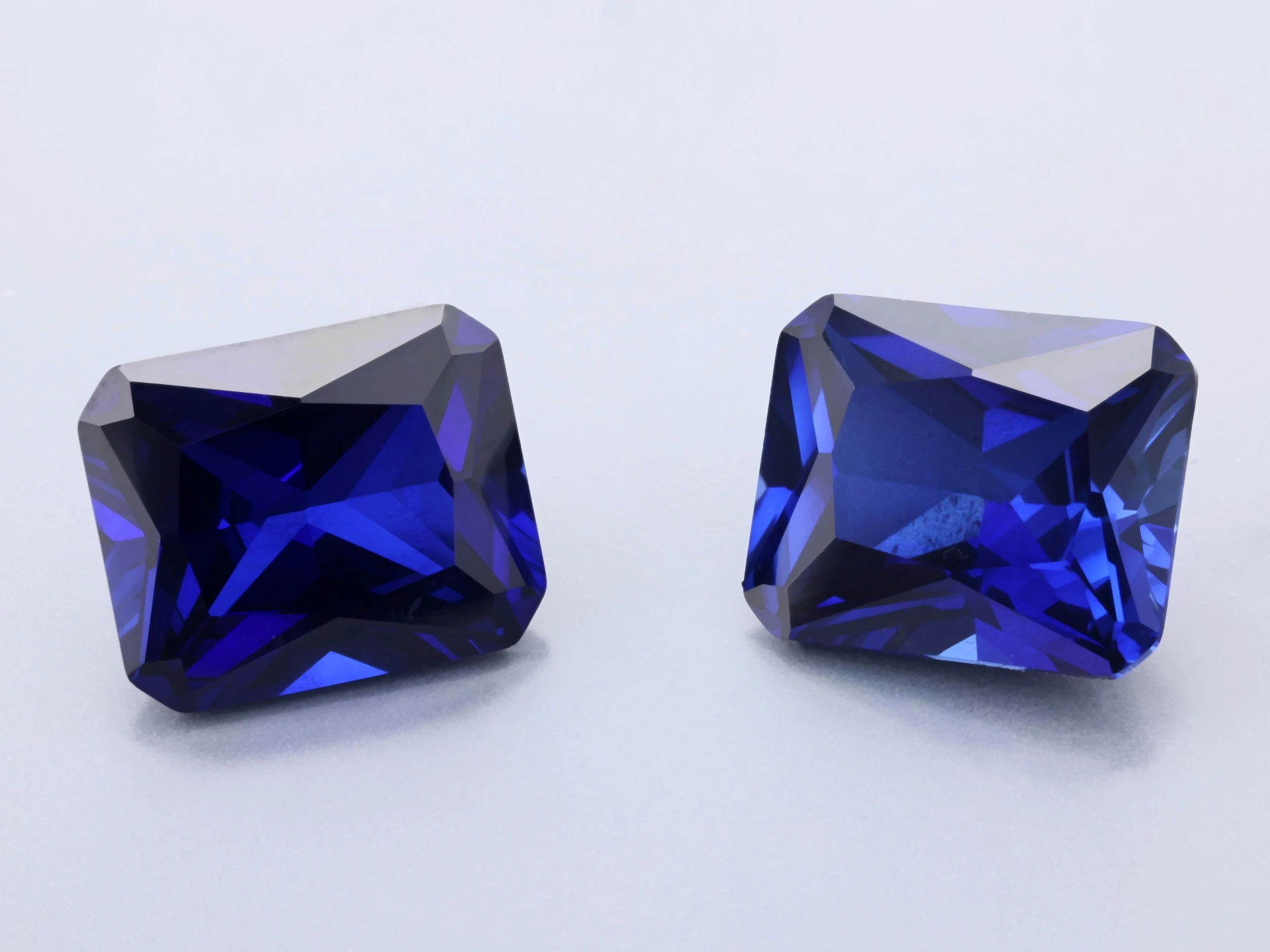 [YDON1109] Synthetic/Lab Grown Sapphire 11x9mm Radiant Emerald Cut Blue