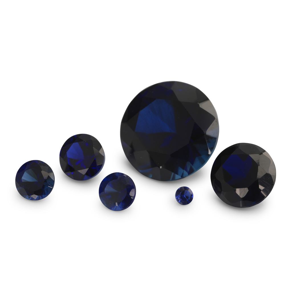 [YDRB0175] Synthetic/Lab Grown Sapphire 1.75mm Round Blue