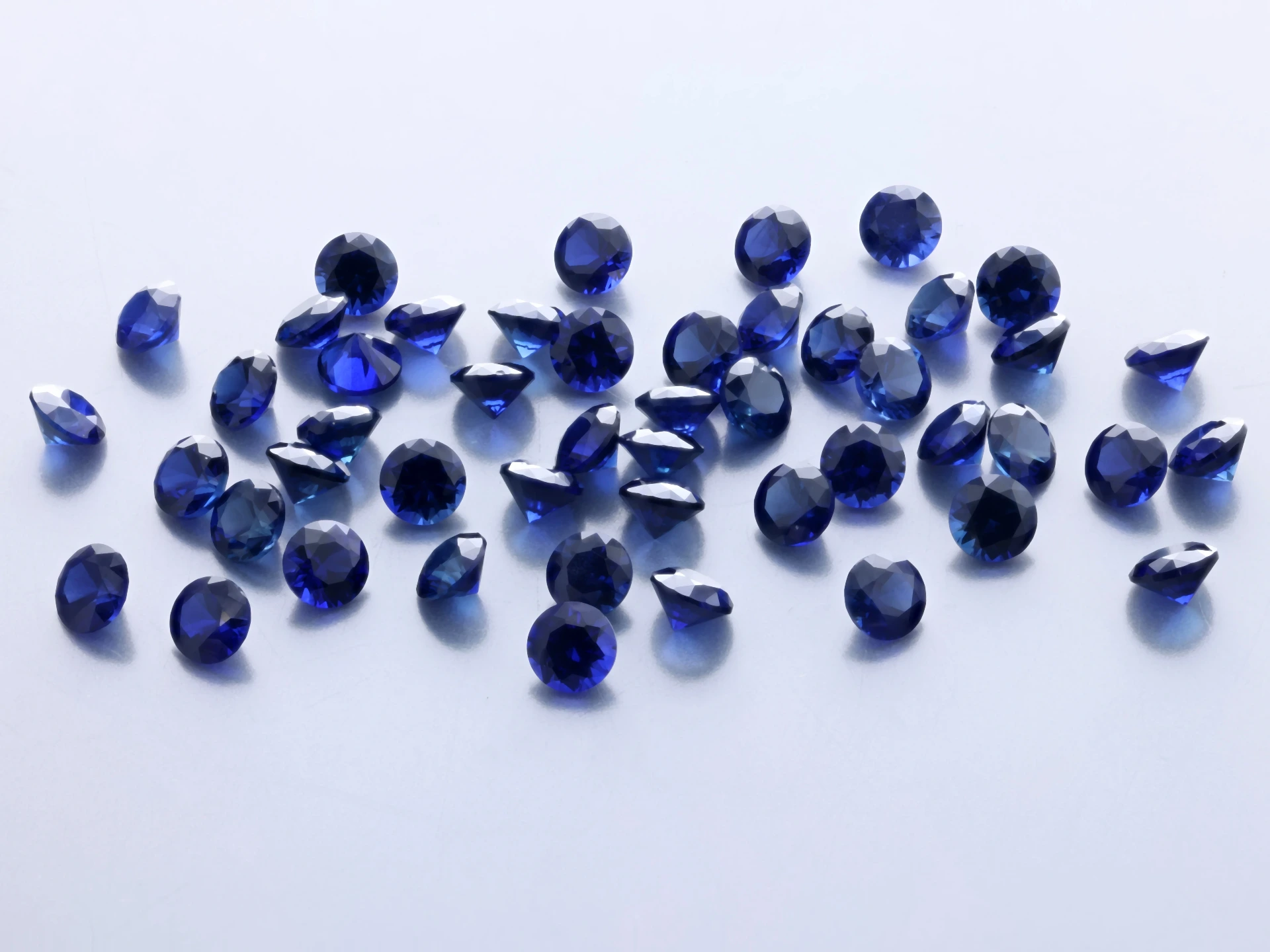[YDRB0250] Synthetic/Lab Grown Sapphire 2.50mm Round Blue