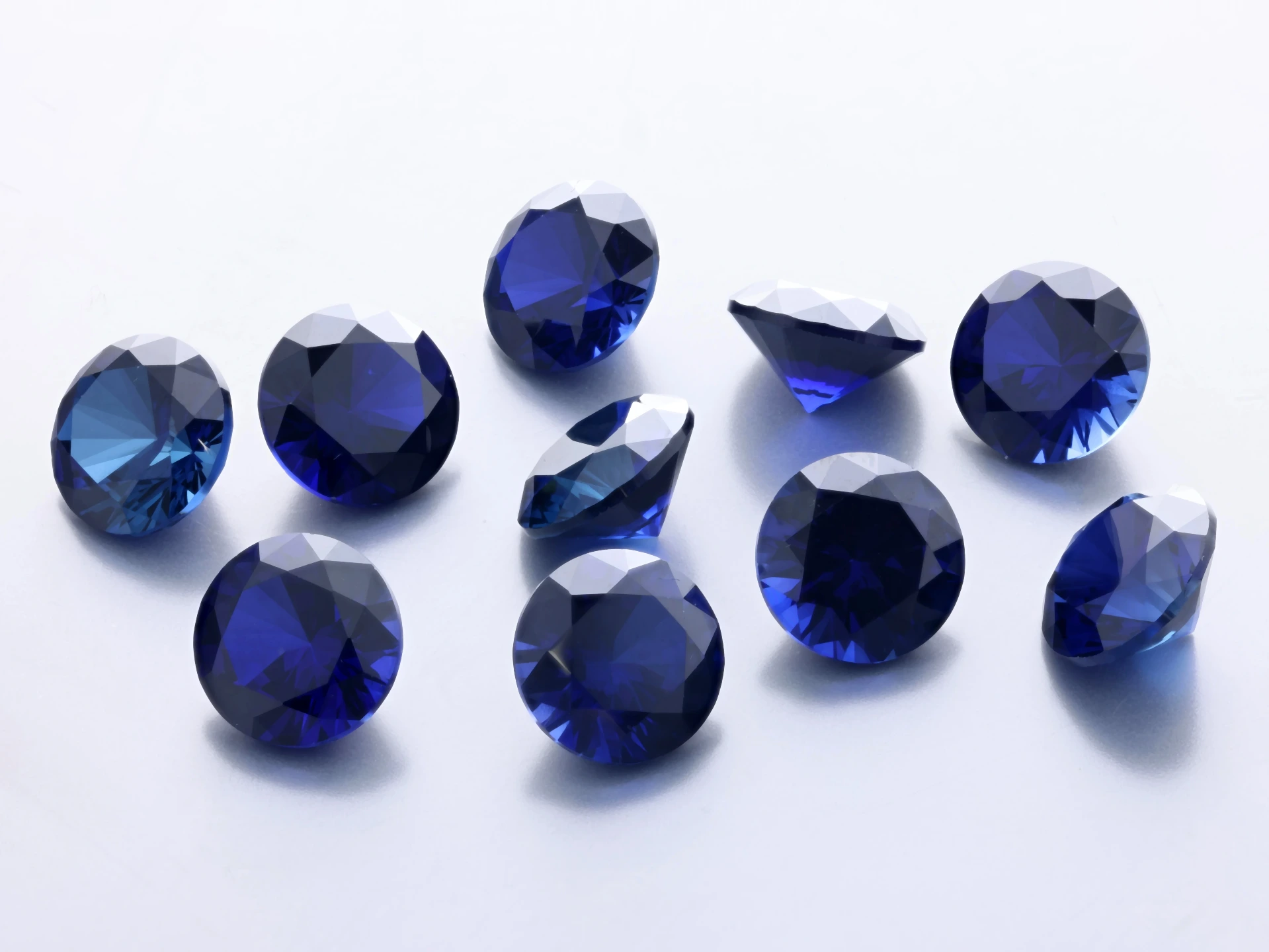 [YDRB0700] Synthetic/Lab Grown Sapphire 7.00mm Round Blue
