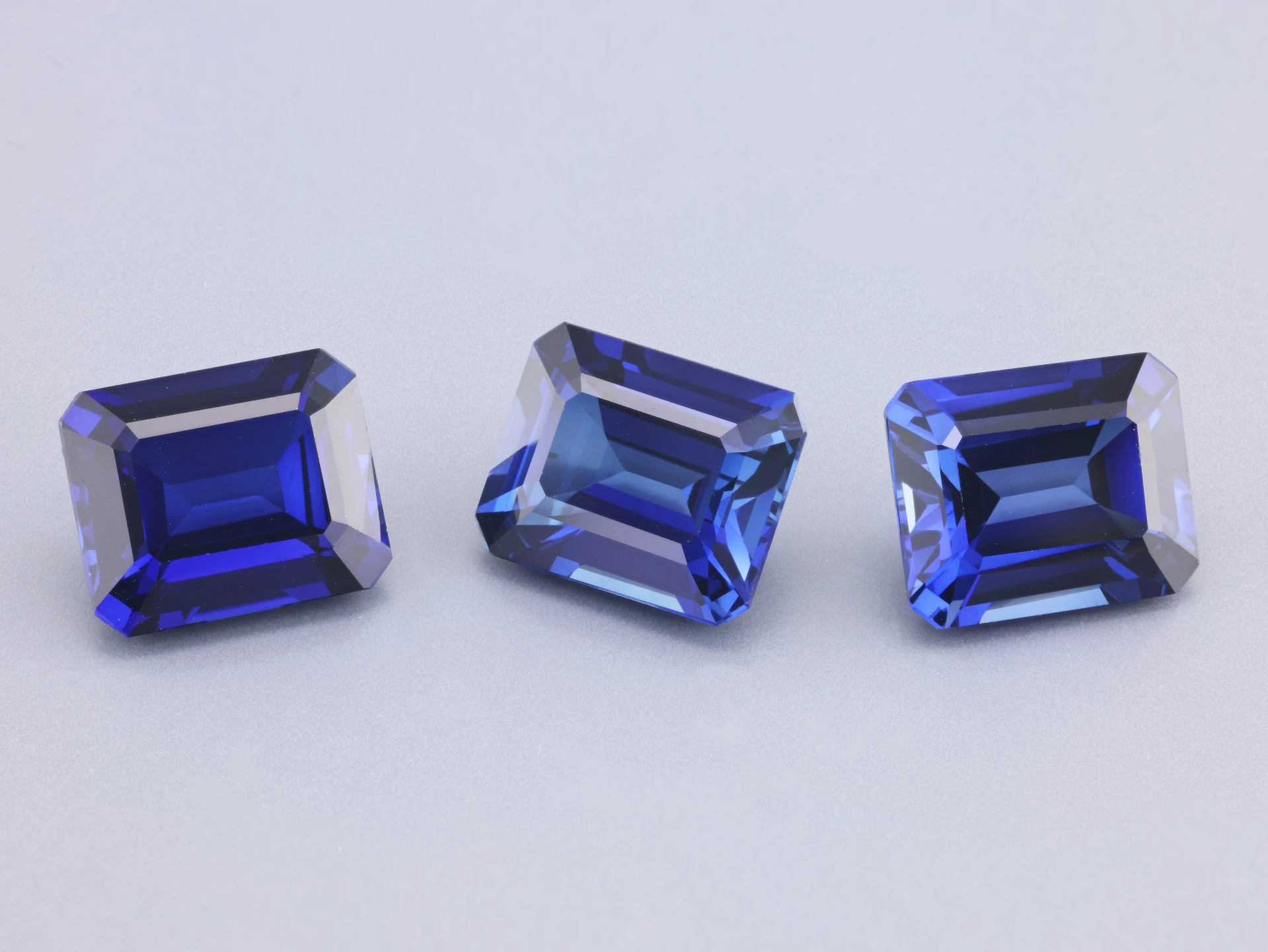 [YDOS1109] Synthetic/Lab Grown Sapphire 11x9mm Emerald Cut Blue