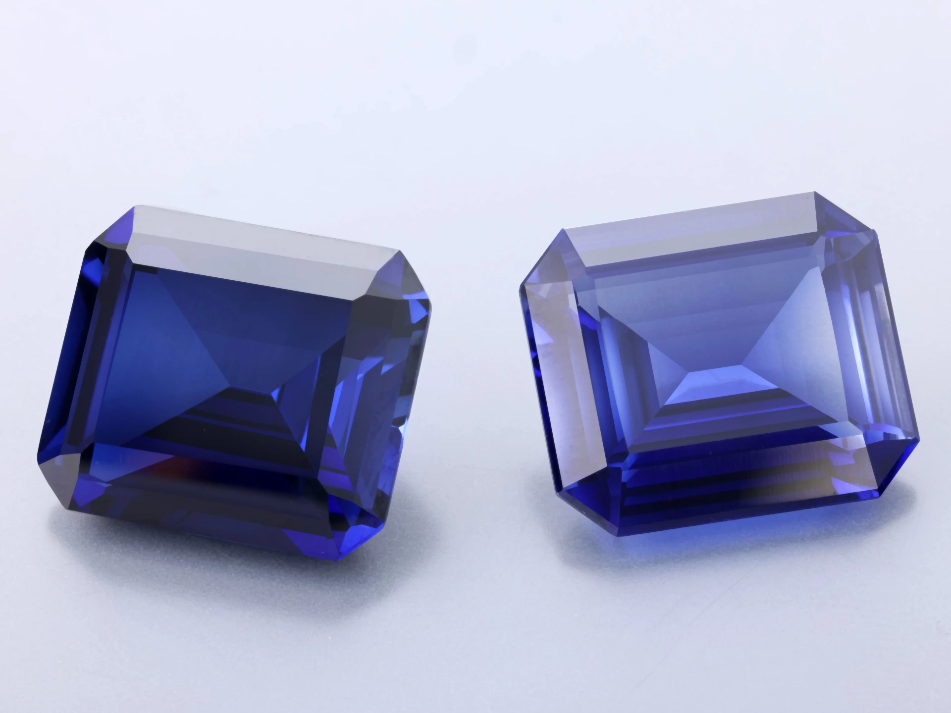 [YDOS1614] Synthetic/Lab Grown Sapphire 16x14mm Emerald Cut Blue