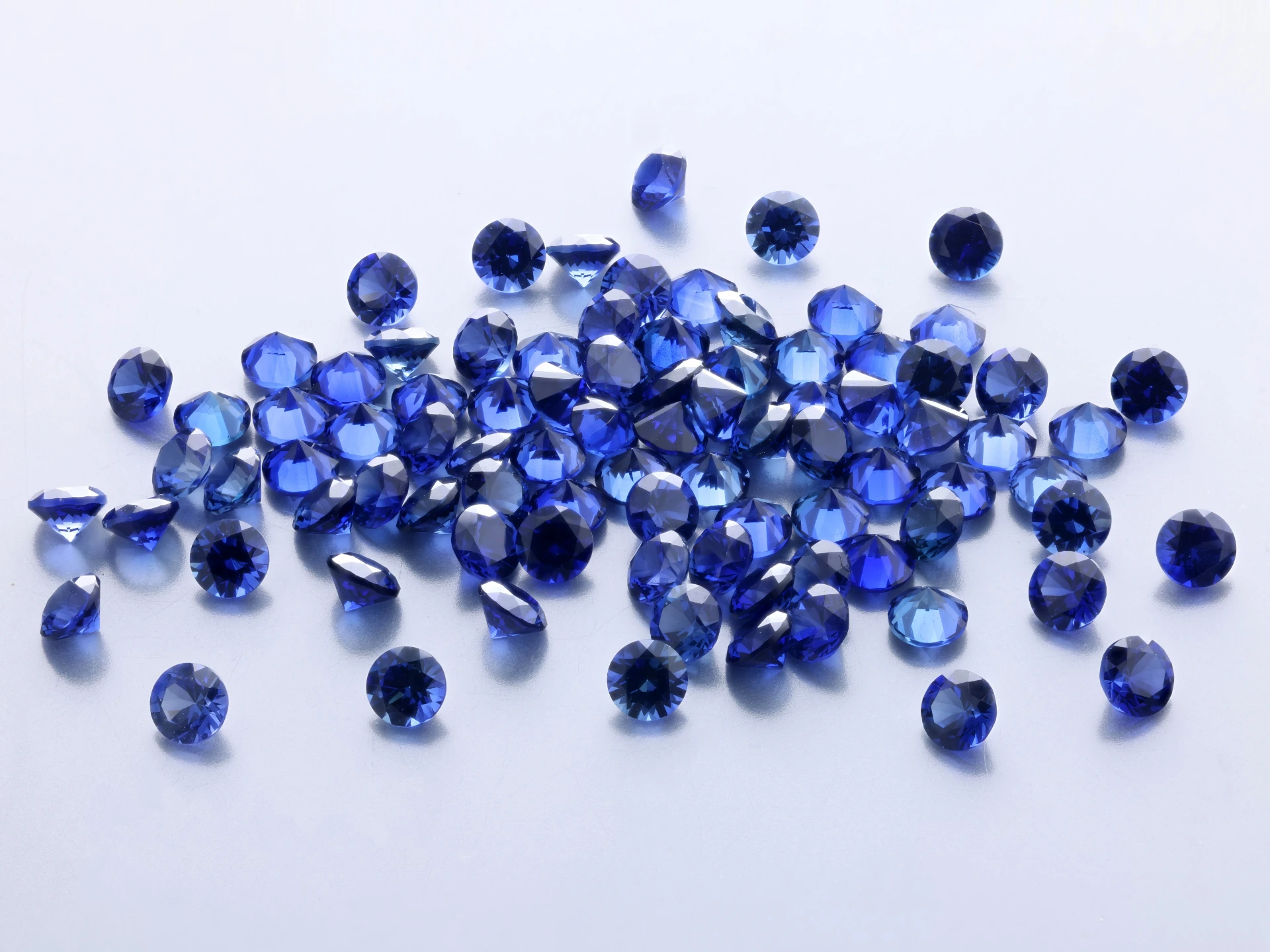 [YDRB0250S] Synthetic/Lab Grown Sapphire 2.50mm Round Blue