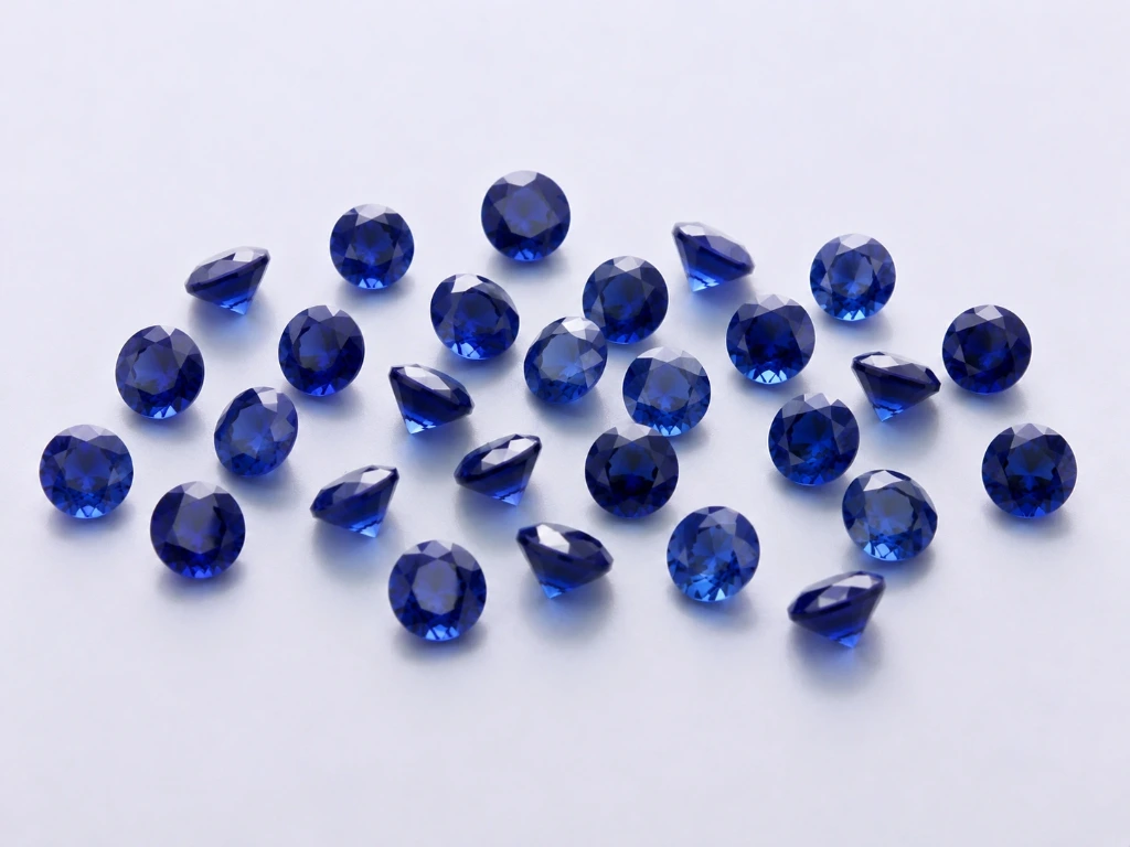 [YDRB0350S] Synthetic/Lab Grown Sapphire 3.50mm Round Blue