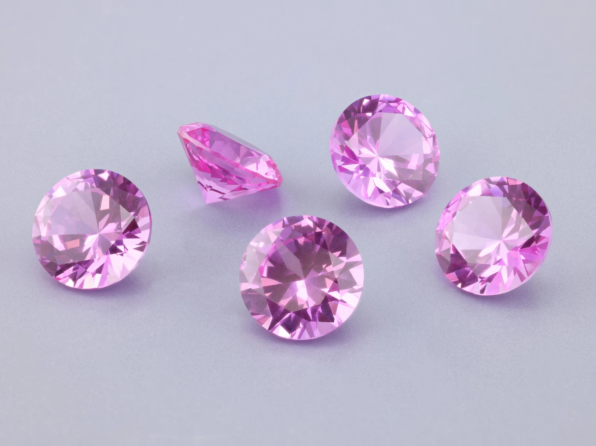 [YPRB1000] Synthetic/Lab Grown Sapphire 10mm Round Pink
