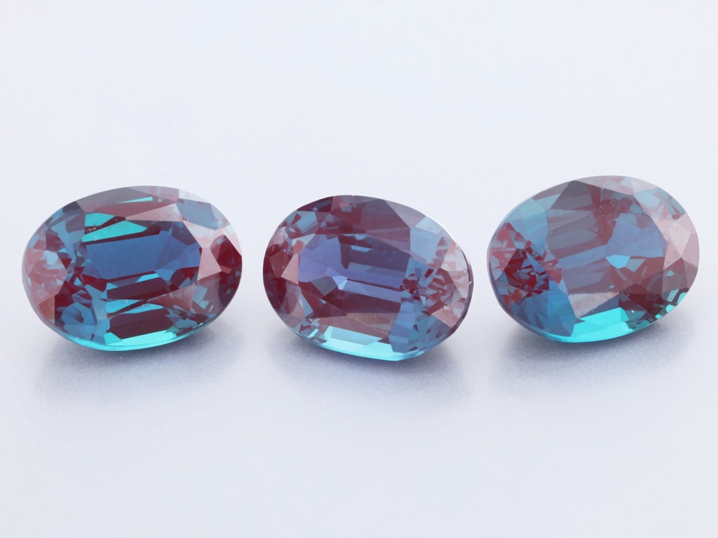 [AXCV-0806] Synthetic Alexandrite Chrysoberyl 8x6mm Oval