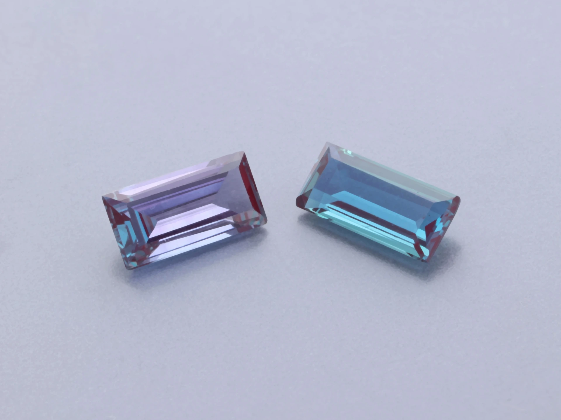 [AXCB-05025] Synthetic Alexandrite Chrysoberyl 5x2.5mm Baguette