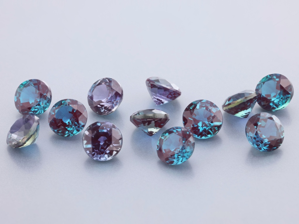 [AXCR-04] Synthetic Alexandrite Chrysoberyl 4.00mm Round