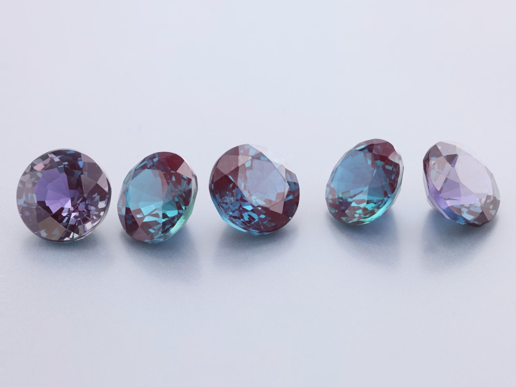 [AXCR-07] Synthetic Alexandrite Chrysoberyl 7.00mm Round