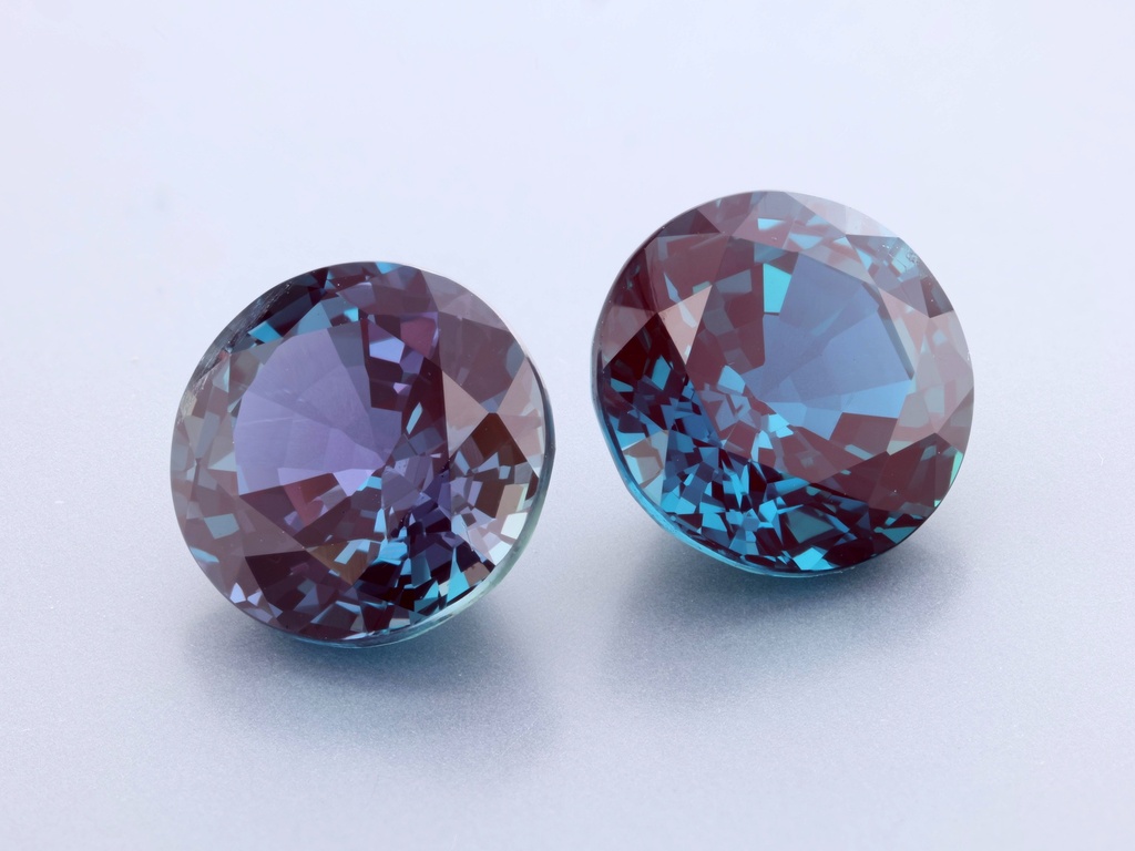 [AXCR-09] Synthetic Alexandrite Chrysoberyl 9.00mm Round
