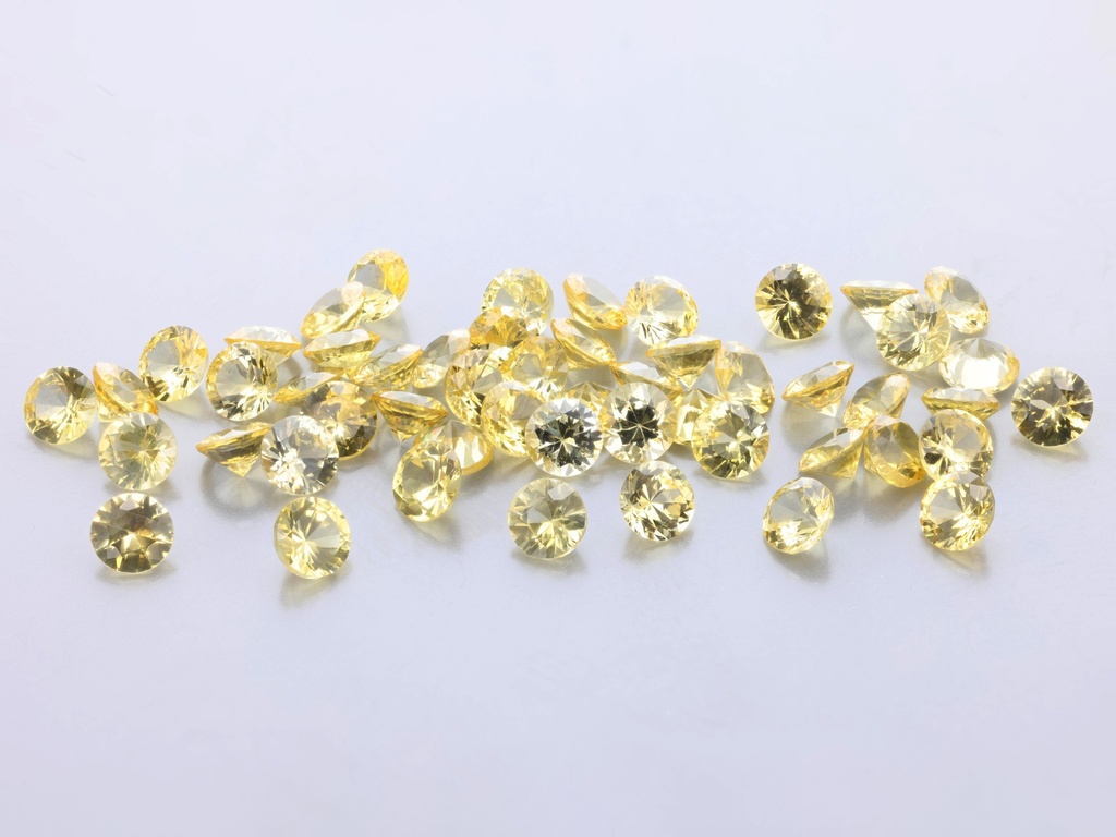Sapphire 3.00mm Round Mid Yellow