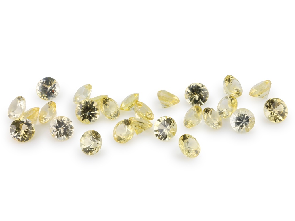 Sapphire 3.00mm Round Light Yellow