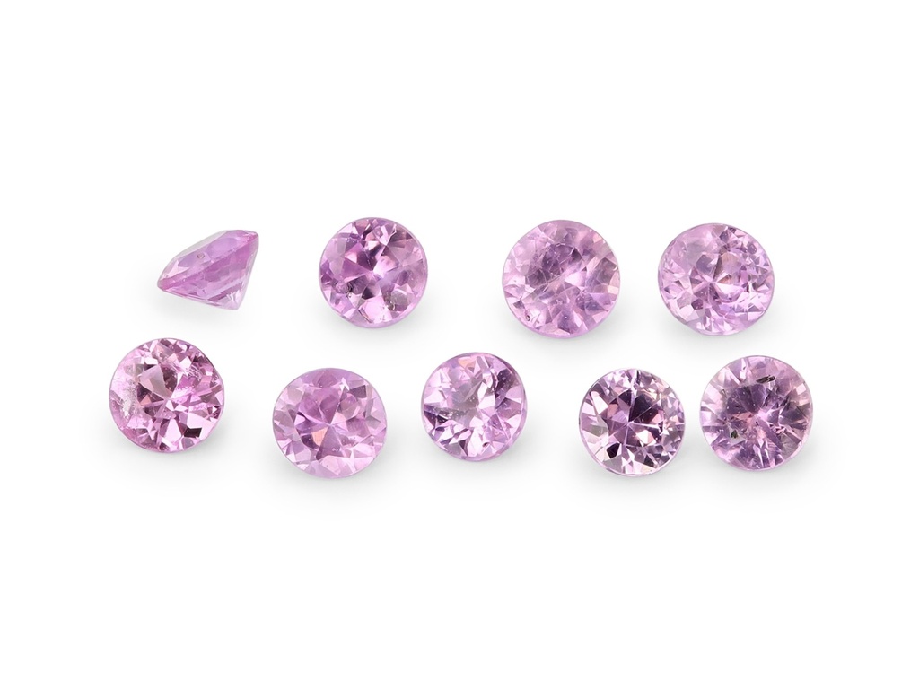 [SPRB0225A] Pink Sapphire 2.25mm Round Light