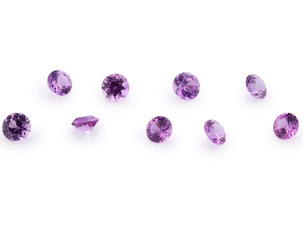 [SPRB0250] Pink Sapphire 2.50mm Round Mid