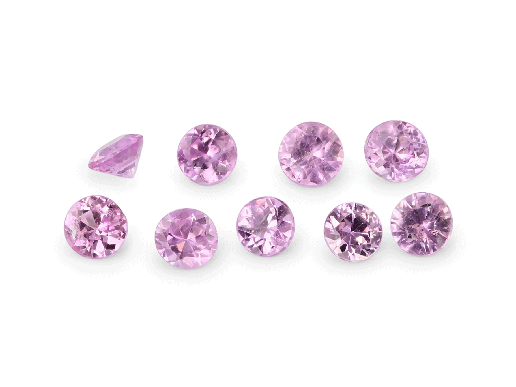 [SPRB0275C] Pink Sapphire 2.75mm Round Light